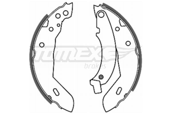Sada brzdových čeľustí TOMEX Brakes